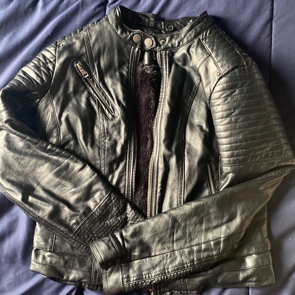 Faux Leather Jacket